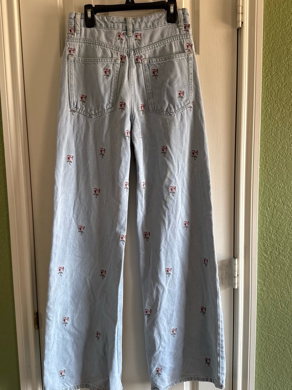 Farm Rio Rose Embroidery Jeans - Picture 7 of 11